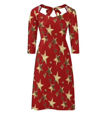 Dámske Šaty Red Star 70s Vintage Disco