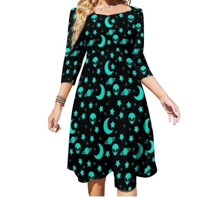 Dámske Vintage Zelené Šaty Zo 70. Rokov