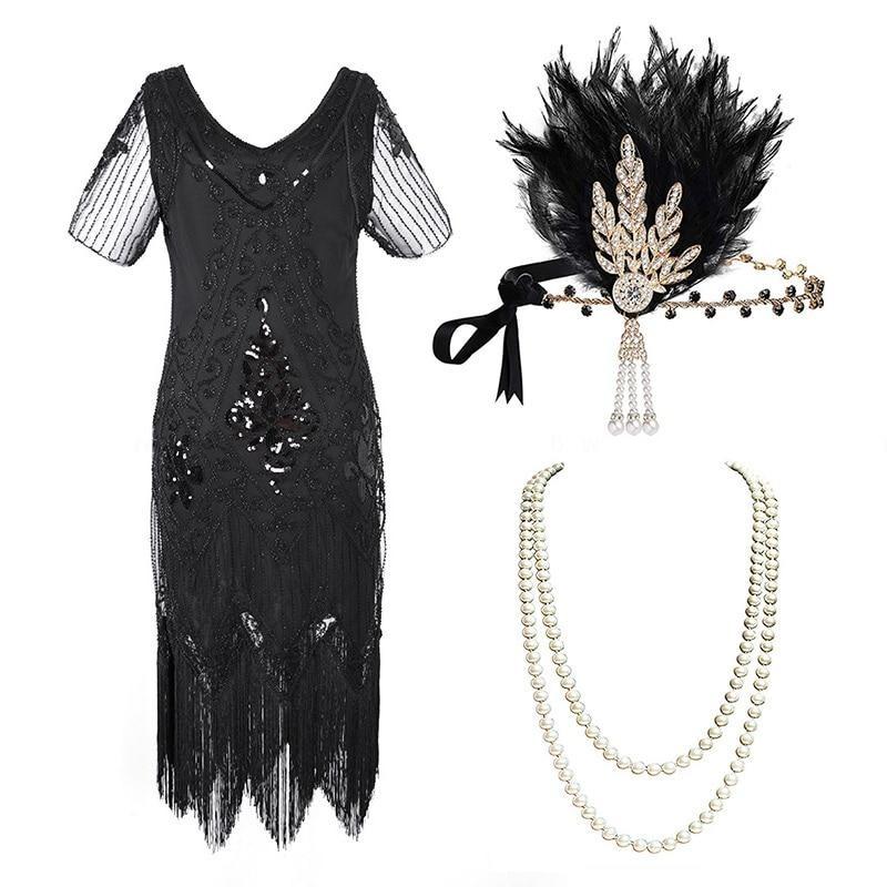 Čierne Šaty Veľkosti 20. Rokov