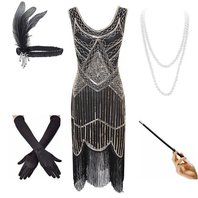 Vintage Zlaté Šaty Z 20. Rokov