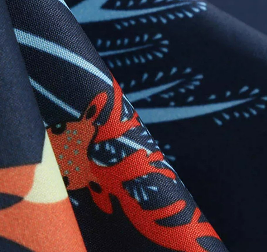 Námornícke Modré Kvetinové Šaty Z 50. Rokov