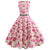Šaty Pin Up Bouquet Z 50. Rokov