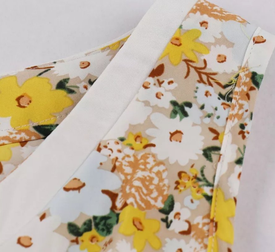 50. Pin Up Šaty Žlté Kvety