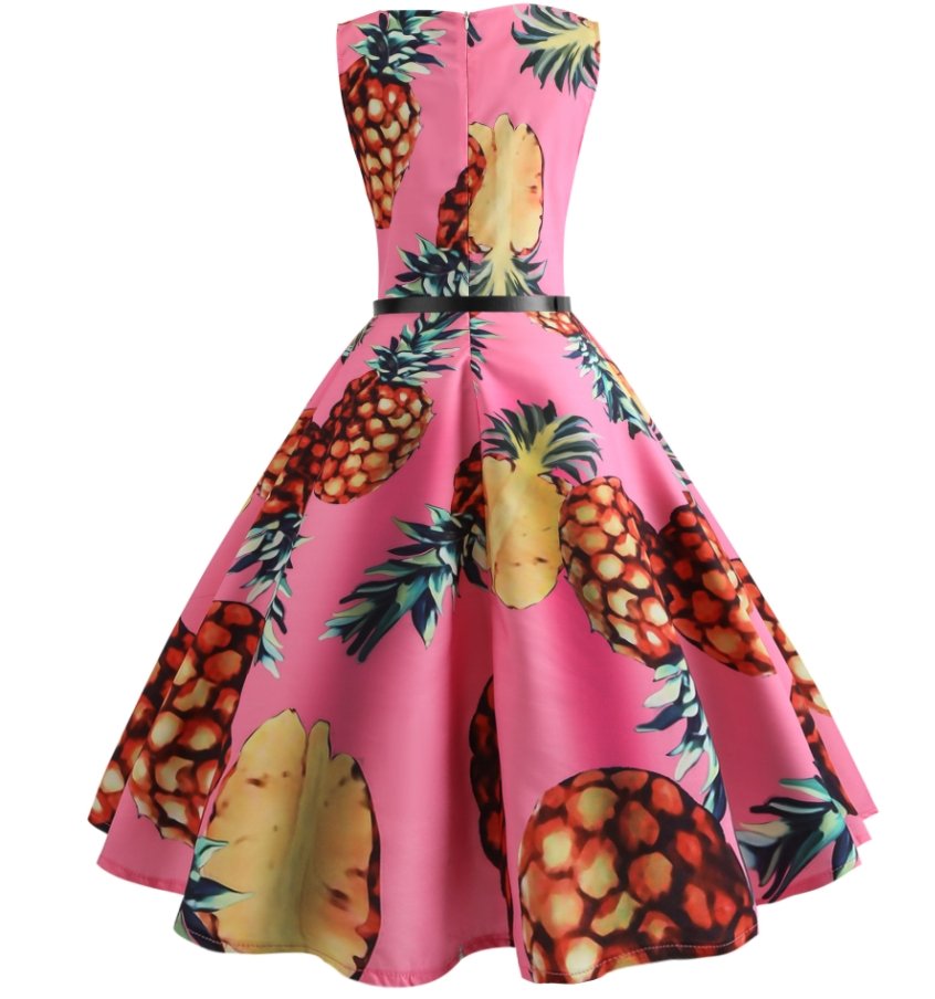 Pin Up Ružové Šaty Z 50. Rokov