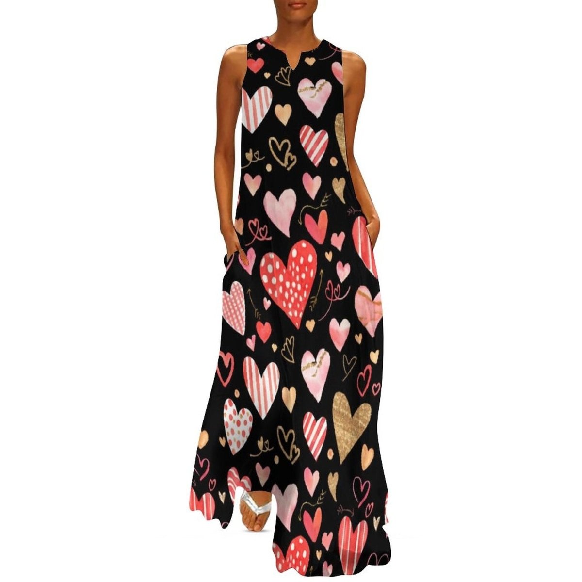 Elegantné Umelecké Šaty Zo 70. Rokov