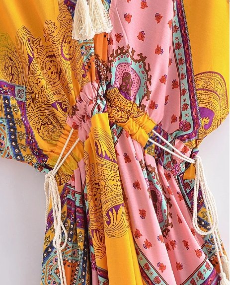 Šaty S Krátkym Rukávom Zo 70. Rokov