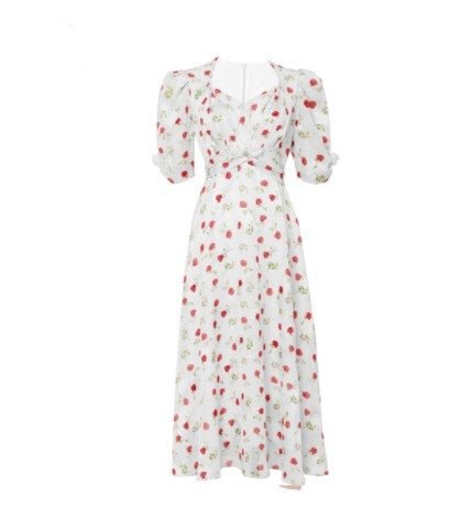 Biele Šaty S Krátkym Rukávom Zo 40. Rokov