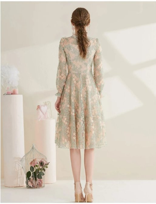 Šaty Zo 40. Rokov Čipka Vintage Chic Grey