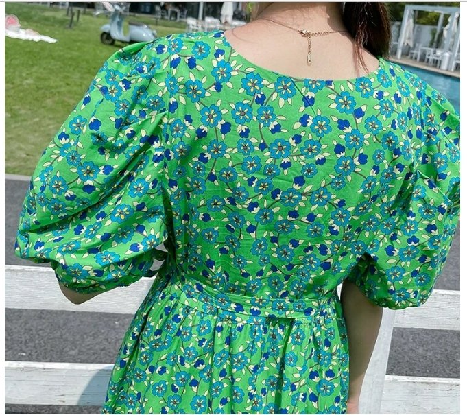 Zelené Kvetinové Šaty Zo 40. Rokov