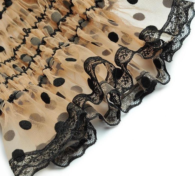 Žlté Bodkované Šaty Zo 40. Rokov