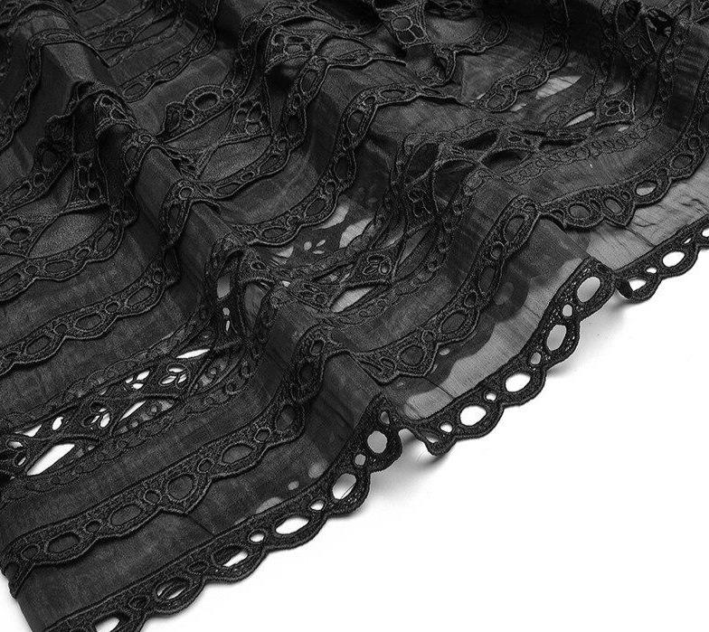 Čierne Prelamované Šaty Zo 40. Rokov