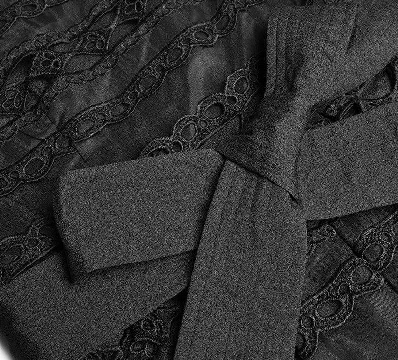 Čierne Prelamované Šaty Zo 40. Rokov