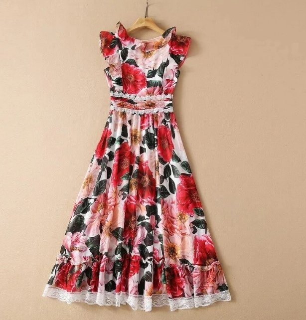 Ružové Šaty S Krátkym Rukávom Zo 40. Rokov