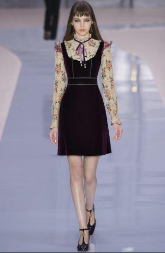 Kvetinové Zamatové Šaty Zo 40. Rokov