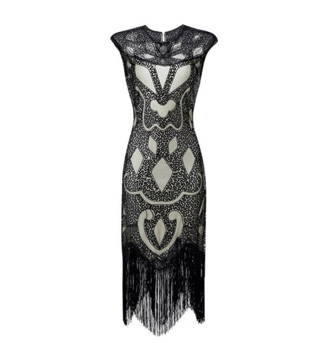 Strieborné Šaty Charleston Z 20. Rokov