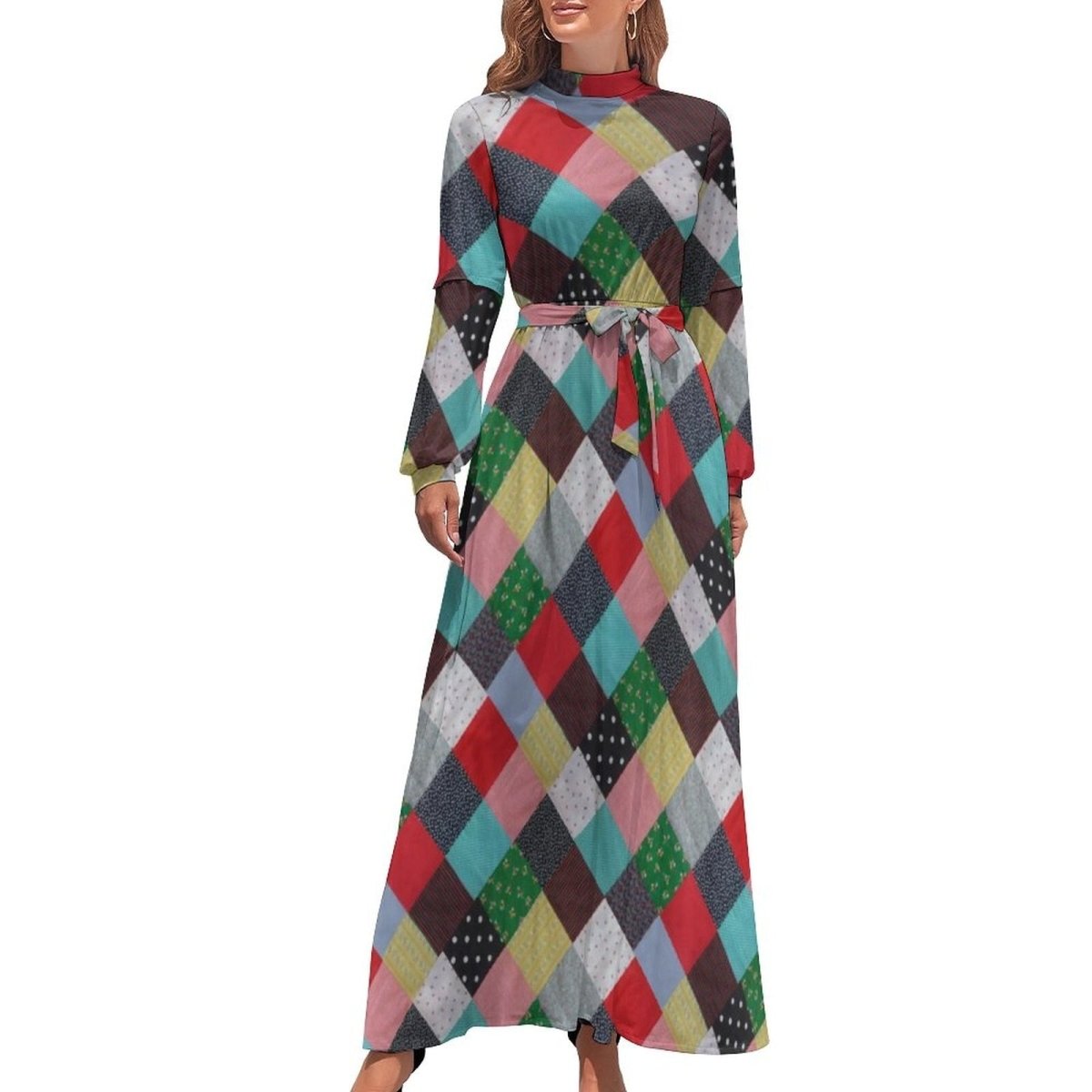 Elegantné Šaty S Dlhým Rukávom Zo 70. Rokov