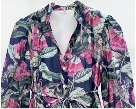 Krátke Kvetinové Šaty Zo 40. Rokov