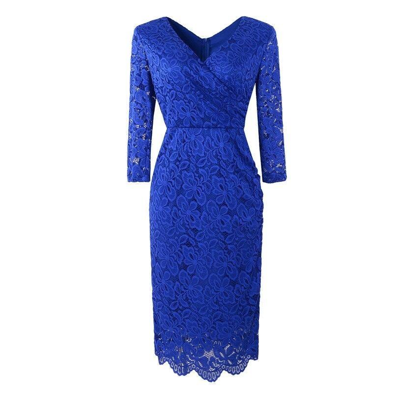 Vintage Ceruzkové Šaty Z 50. Rokov Modré