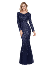 Elegantné Večerné Šaty Gatsby Navy