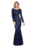 Elegantné Večerné Šaty Gatsby Navy