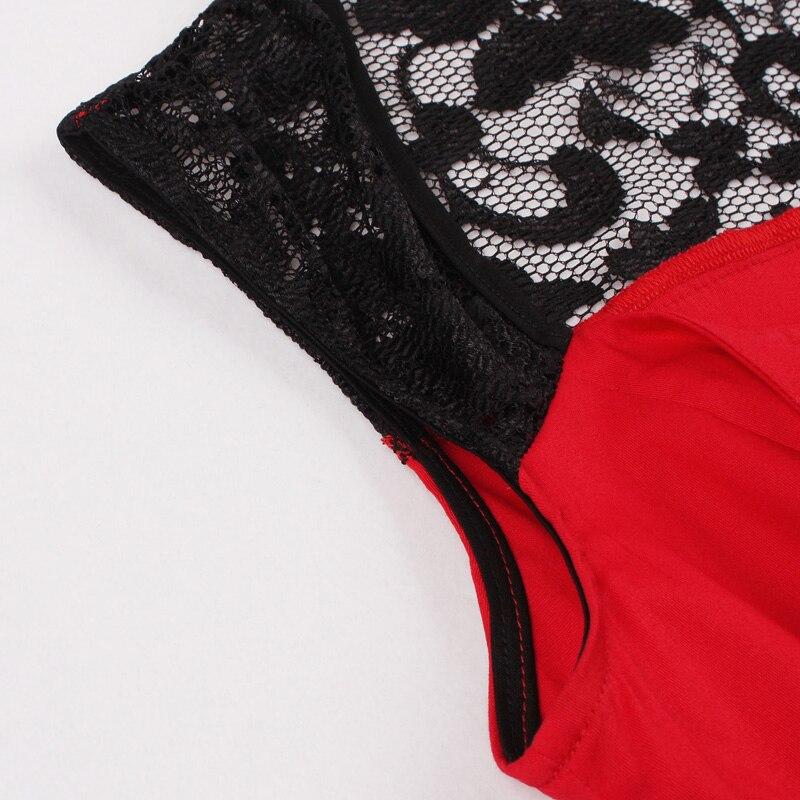 Vintage Rockabilly Červené Večerné Šaty