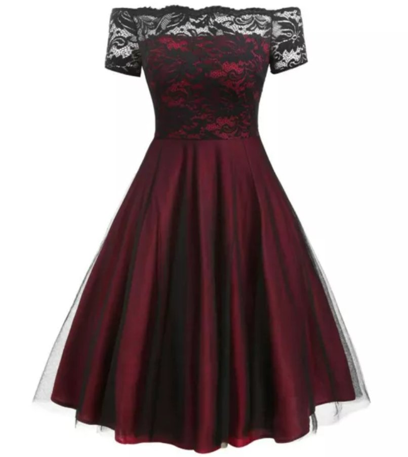 Čipkované Šaty Z 50. Rokov