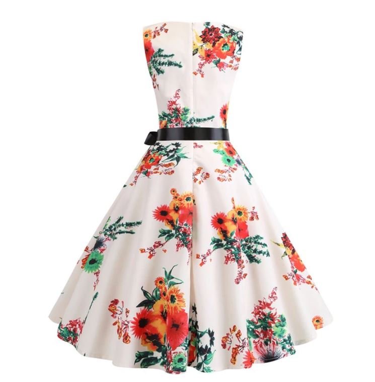 Béžovo-Ružové Vintage Rozšírené Šaty