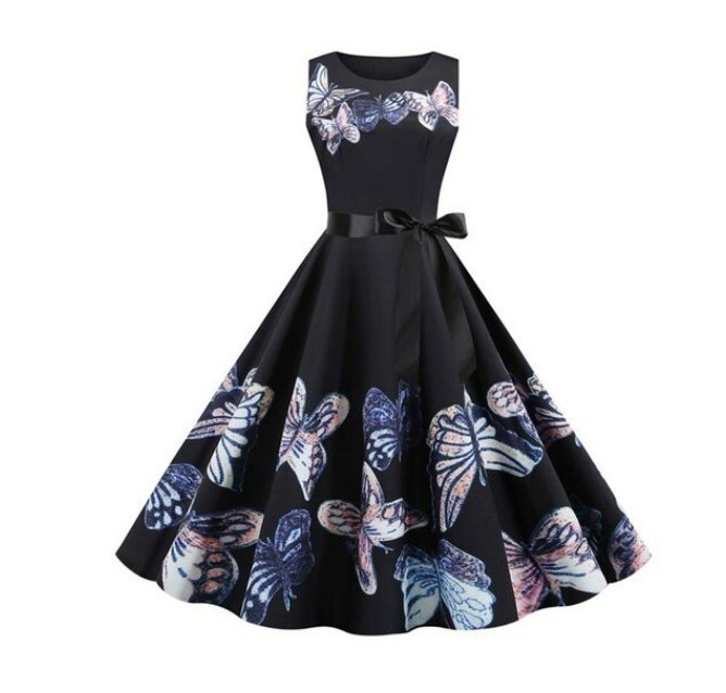 Vintage Fialové Rozšírené Šaty