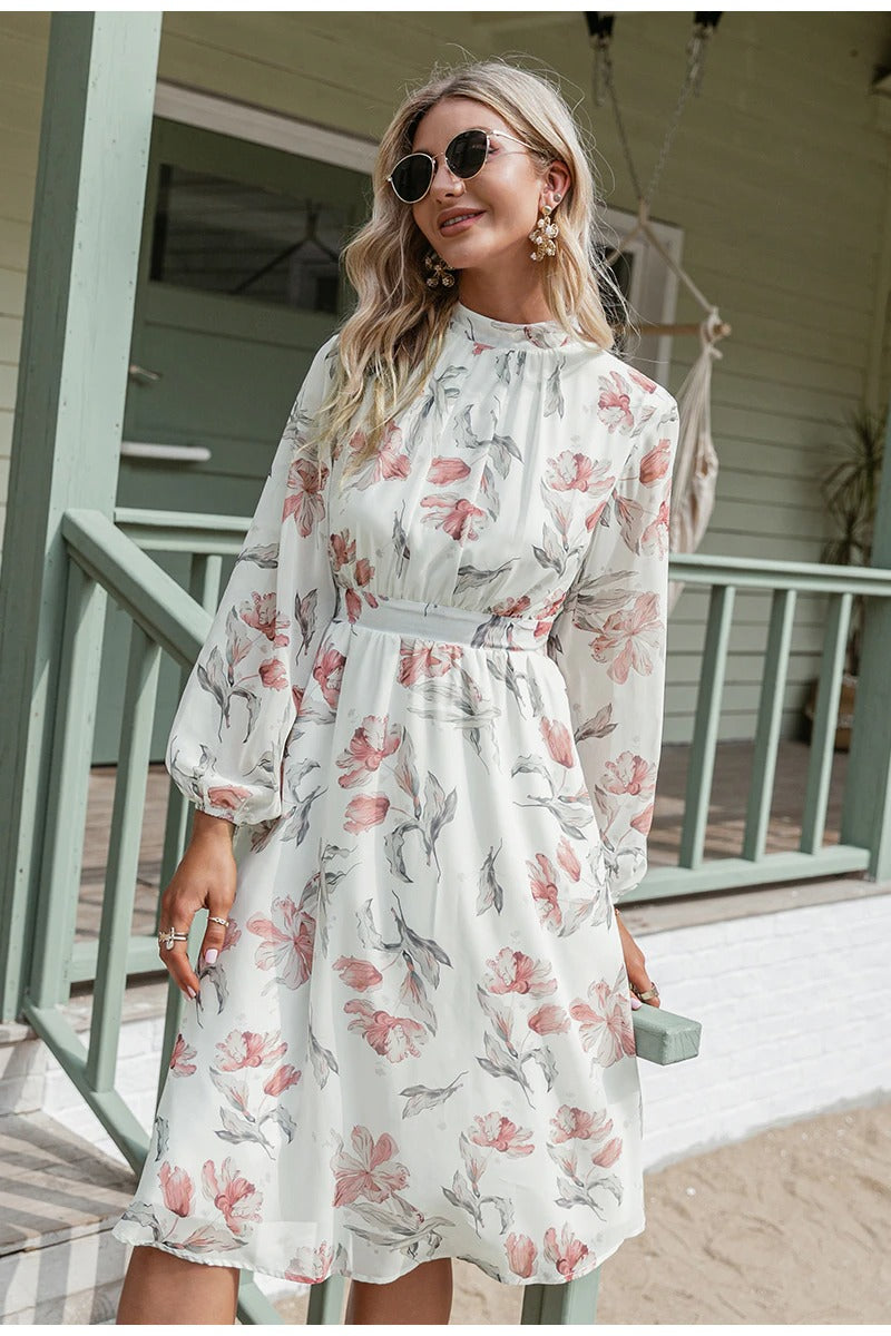 Vintage Ružové Kvetinové Šaty