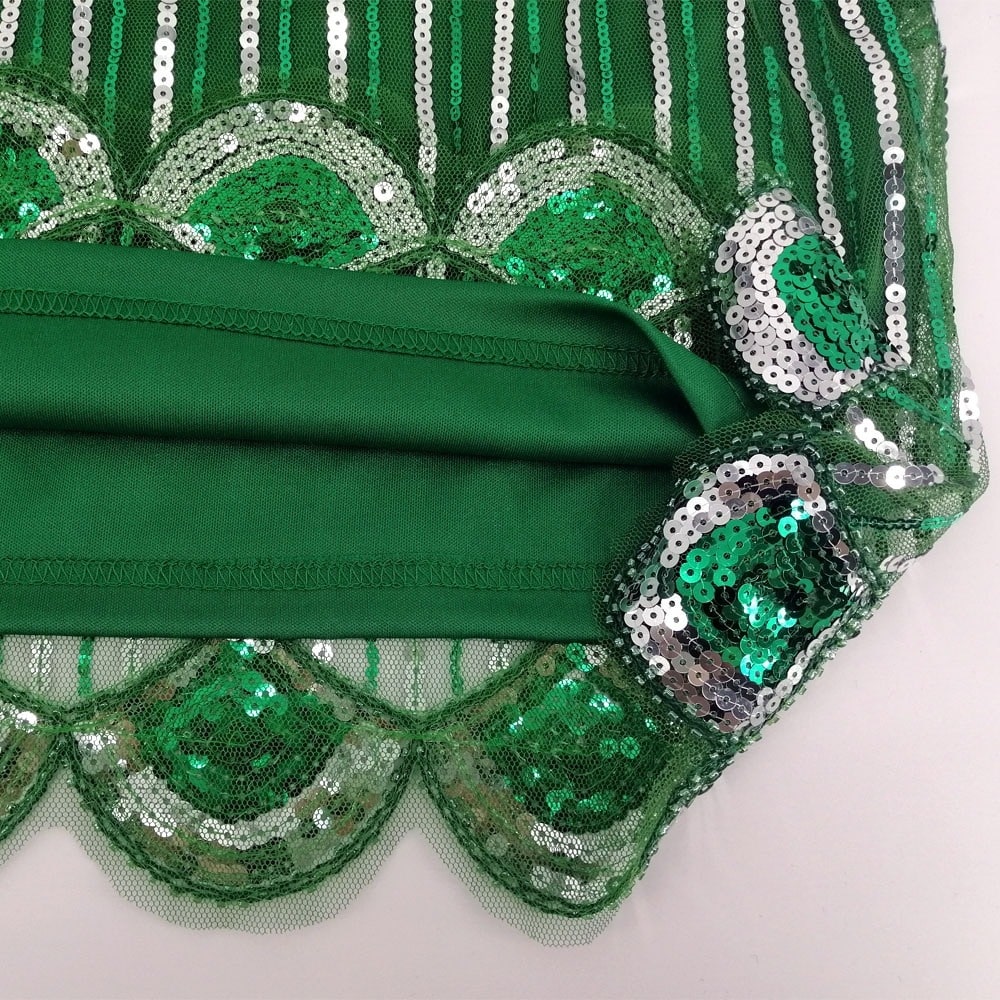 Zelené Krátke Šaty Gatsby