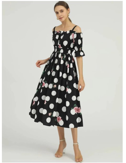 Vintage Inšpirované Šaty