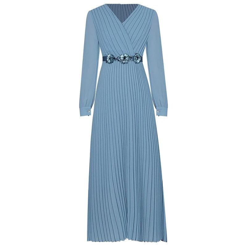 Modré Dlhé Šaty Zo 40. Rokov