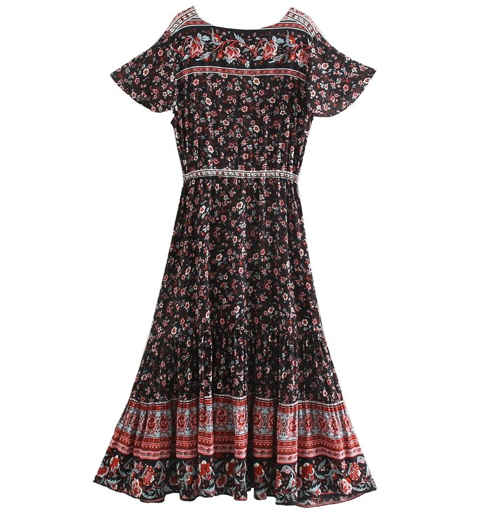 Dlhé Čierne Šaty V Štýle 70. Rokov