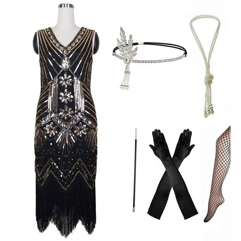 Retro Šaty Z 20. Rokov Zlaté