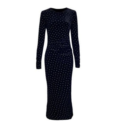 Retro Módne Čierne Šaty Zo 40. Rokov