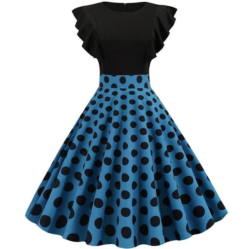 Rockabilly Šaty S Čiapočkou S Rukávmi