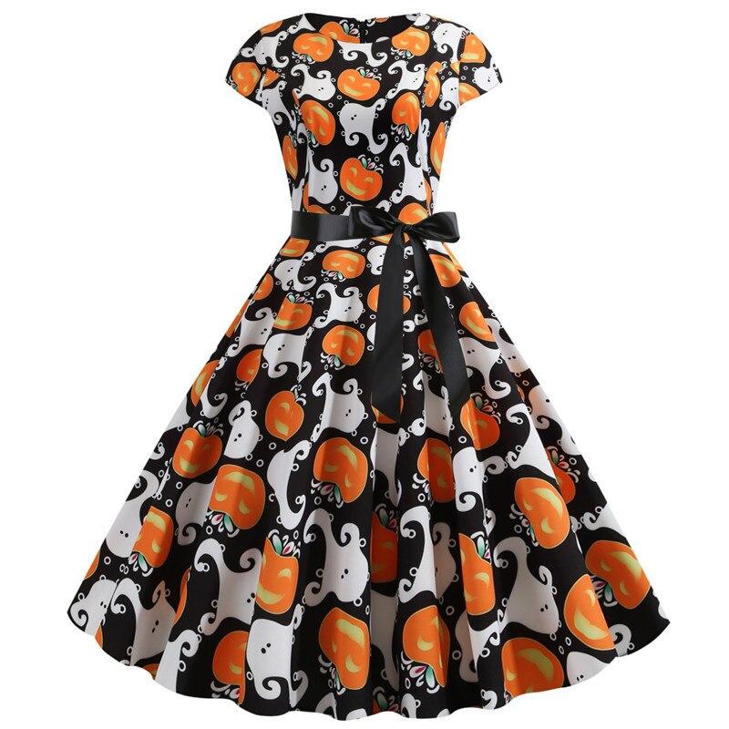 Tekvicové Šaty Rockabilly