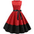 Červené A Čierne Šaty Rockabilly