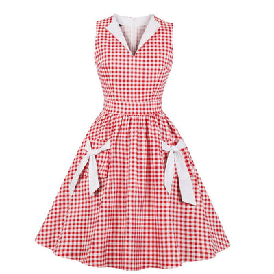 Rockabilly Gingham Šaty