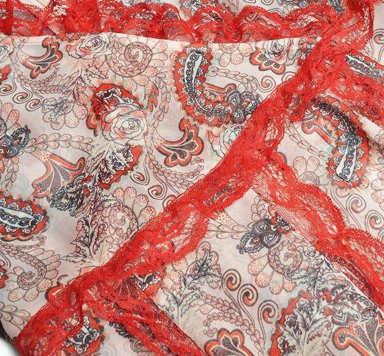 Červené Vintage Čipkované Šaty