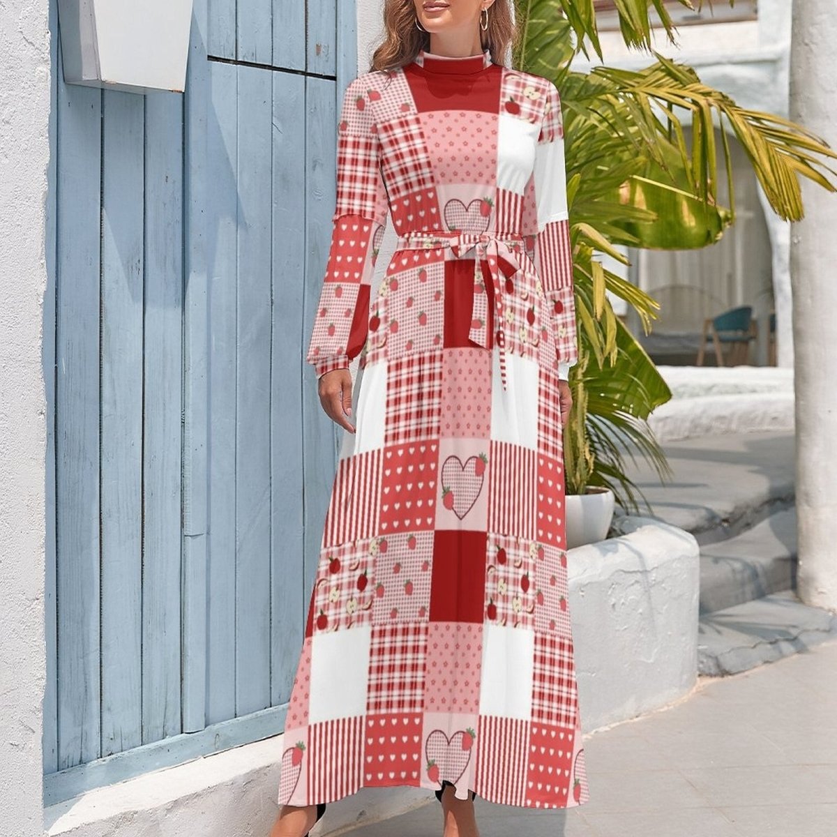 Červeno-Biele Šaty Zo 70. Rokov