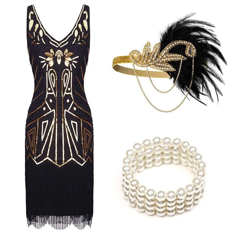 Večerné Šaty Z 20. Rokov Čierne Zlato