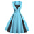 Dámske Šaty Sky Blue V Štýle 60. Rokov
