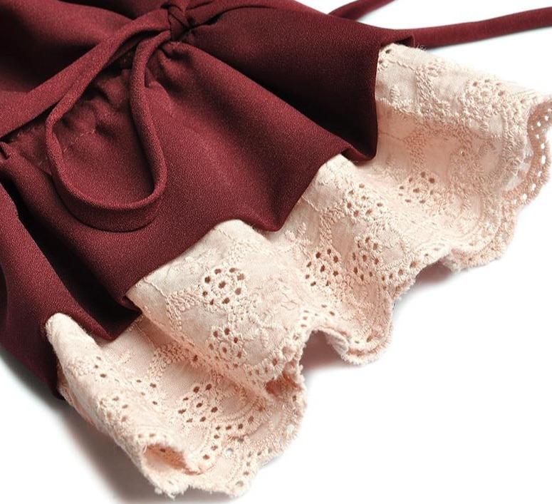 Šaty V Štýle 40. Rokov Burgundsko