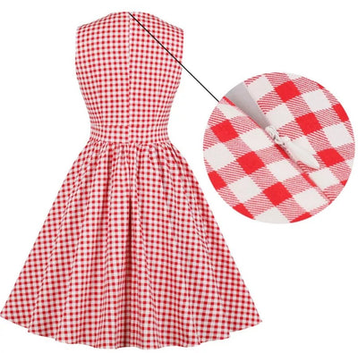 Vintage Vrecká Na Šaty Gingham