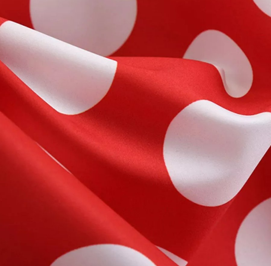 Vintage Anglické Červené Šaty