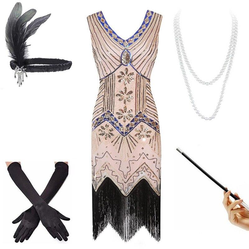 Vintage Ružové Šaty Z 20. Rokov