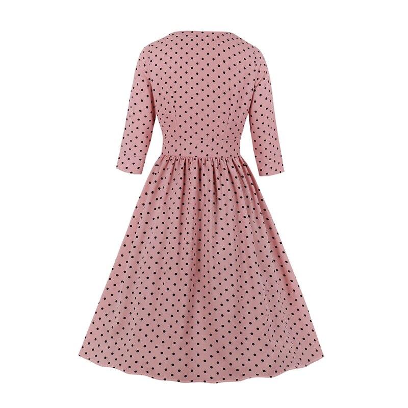 Vintage Šaty S Dlhým Rukávom Z 50. Rokov