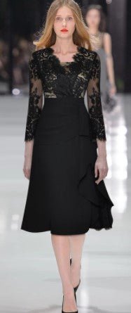 Vintage Značkové Šaty 40. Rokov Čierne