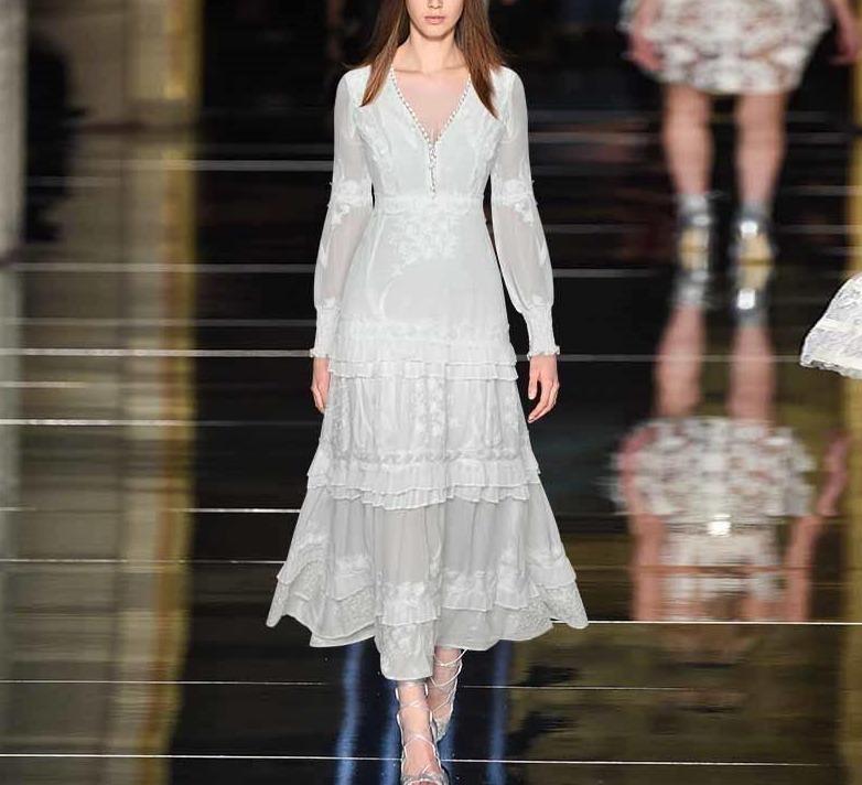 Vintage Šaty S Bielym Lampášom Zo 40. Rokov